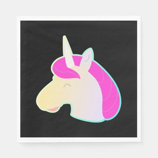 comicstyle unicorn! servet (Voorkant)