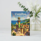 Comillas Spanje Briefkaart (Staand voorkant)