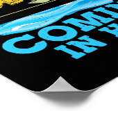 Comin Hot Funny Lake Party Pontoon Boating Poster (Hoek)