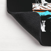 Comin in Hot Funny Pontoon Boat River Lake Boating Muismat (Hoek)