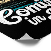 Comin In Hot Funny Pontooning Boat Lake Boating Pa Poster (Hoek)