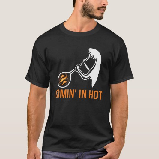 Comin in hot glass blowing glass blower t-shirt (Voorkant)
