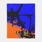 Comin' Through - Motox and Scooter Fleece Deken (Voorkant)