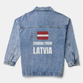 Coming from Latvia Denim Jacket (Achterkant)
