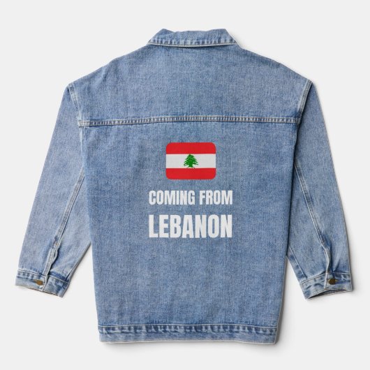 Coming from Lebanon Denim Jacket (Achterkant)