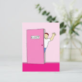 Coming out, gefeliciteerd voor hem briefkaart (Staand voorkant)