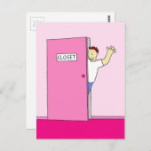 Coming out, gefeliciteerd voor hem briefkaart (Voorkant / Achterkant)