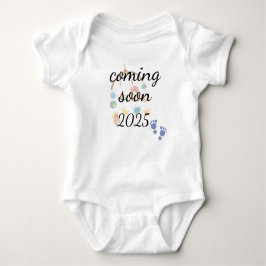 Coming soon baby announcement romper
