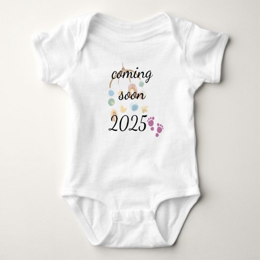 Coming soon baby girl romper (Voorkant)