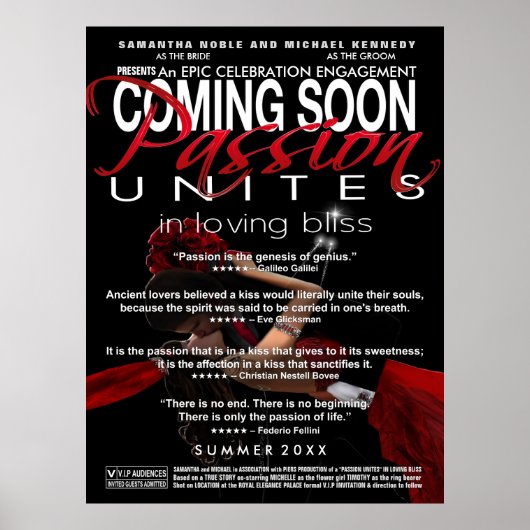 Coming Soon Engagement Display Poster (Voorkant)