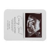 Coming Soon Photo Baby Scan Sonogram Pregnancy Magneet (Horizontaal)
