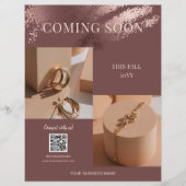 Coming Soon Photos Business Promo QR Code Flyer (Voorkant)