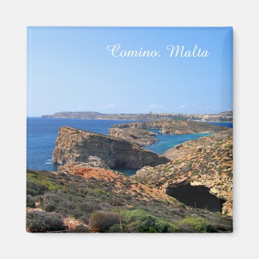 Comino-eiland in Malta Magneet (Voorkant)