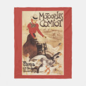 Comiot Motocycle Poster voor dames en ganzen Fleece Deken (Voorkant)