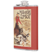 Comiot Motocycle Poster voor dames en ganzen Heupfles (Links)