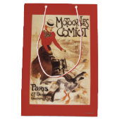 Comiot Motocycle Poster voor dames en ganzen Medium Cadeauzakje (Achterkant)