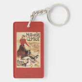 Comiot Motocycle Poster voor dames en ganzen Sleutelhanger (achterkant)