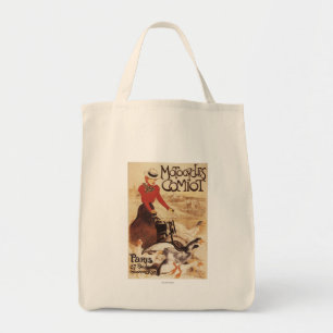 Comiot Motocycle Poster voor dames en ganzen Tote Bag