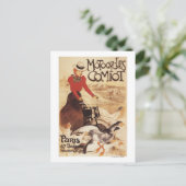 Comiot Motocycle Poster voor dames- en ganzenpromo Briefkaart (Staand voorkant)