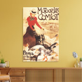 Comiot Motocycle Poster voor dames- en ganzenpromo Canvas Afdruk (Insitu (Woonkamer))