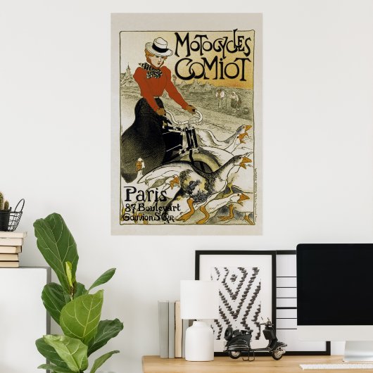 Comiot motorfietsen poster (Thuiskantoor)