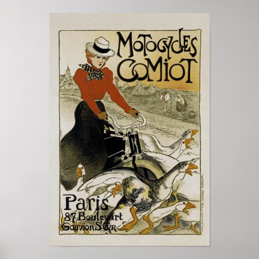 Comiot motorfietsen poster (Voorkant)