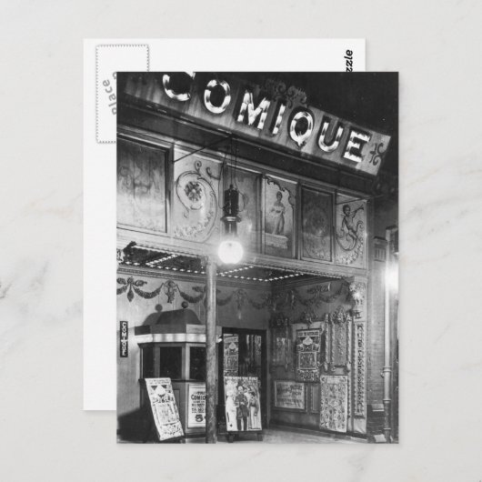 Comique Theater Briefkaart (Voorkant / Achterkant)