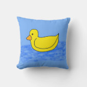 Comisch geel Ducky Sierkussen (Voorkant)