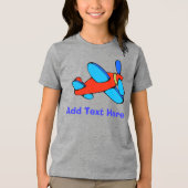 Comisch vliegtuig T-shirt (Voorkant)