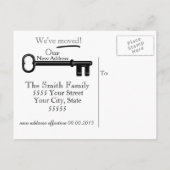 Comische adreswijziging II-Briefkaarten Aankondigingskaart (Achterkant)