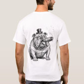Comische Engelse Bulldog: Grappige Hondenliefhebbe T-shirt (Achterkant)
