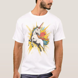 Comische Explosie Eenhoorn (1) T-shirt