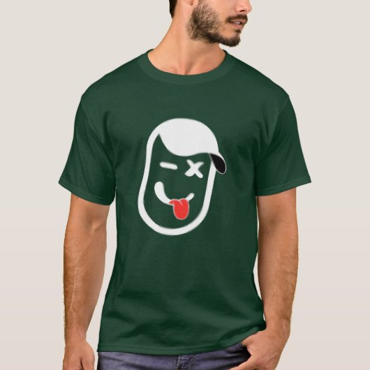 Comische Facehe Jokeman vrienden T-shirt (Voorkant)