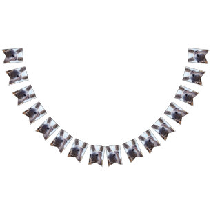 Comische Grijze Glimlachende Ezel Vlaggetjes