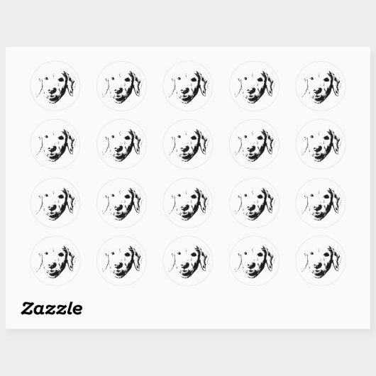 Comische Pup Sticker (Vel)