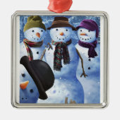 ** COMISCHE SNOWMEN** FUN CHRISTAS ORNAMENT (Voorkant)