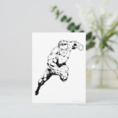 Comische stijl - Swift Jump, zwart en wit Briefkaart (Staand voorkant)