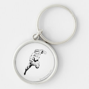 Comische stijl - Swift Jump, zwart en wit Sleutelhanger