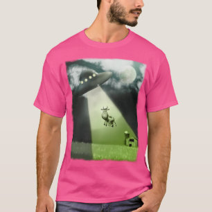 Comische UFO-Koe ontvoering T-shirt