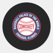 Comiskey Park Chicago Ronde Sticker (Voorkant)