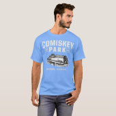 Comiskey Park T-shirt - Chicago, IL Retro Honkbal (Voorkant volledig)