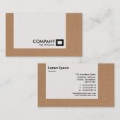 Comité - Kartonnen doos Visitekaartje (Voorkant / Achterkant)