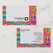 Comité - Kleurrijke Abstract Visitekaartje (Voorkant / Achterkant)