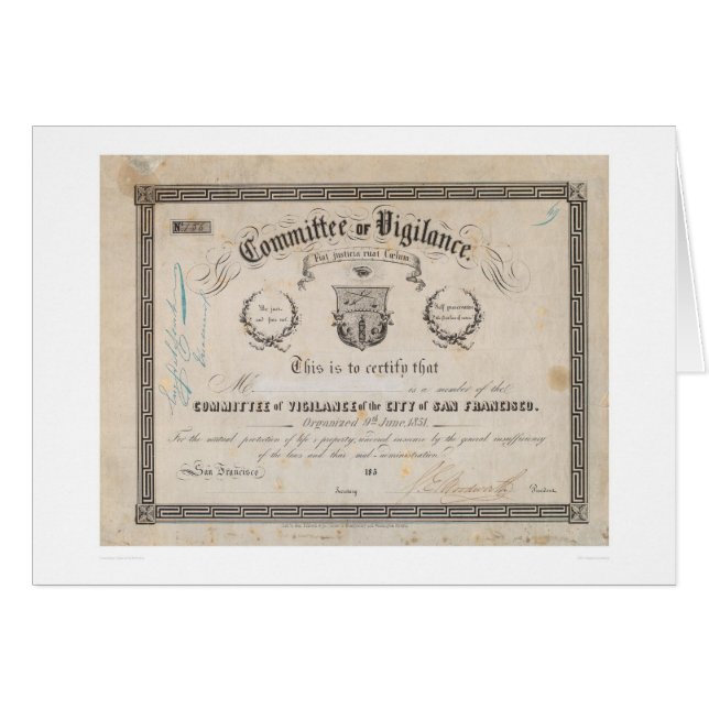 Comité van waakzaamheid, San Francisco (2539A) (Voorkant Horizontaal)