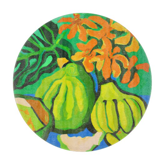 Comité voor tropische ronde snijplank (Voorkant)