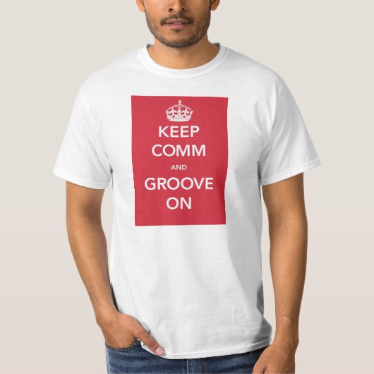 Comm & Groove aan T-shirt (Voorkant)
