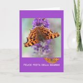 Comma butterflies moederdag italiaans kaart (Voorkant)