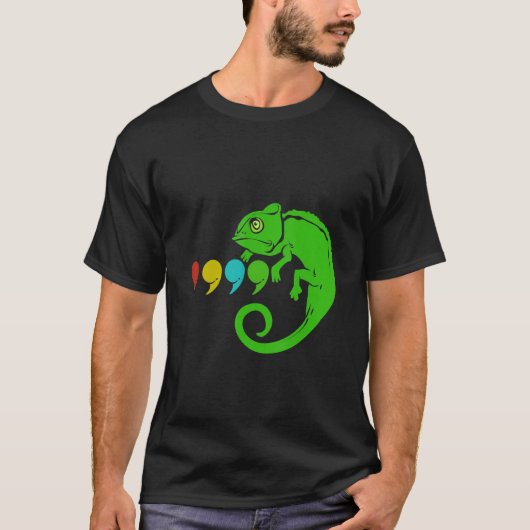 Comma Chameleon 1 T-shirt (Voorkant)