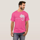 Comma Chameleon Funny 80S Music Pun T-shirt (Voorkant volledig)