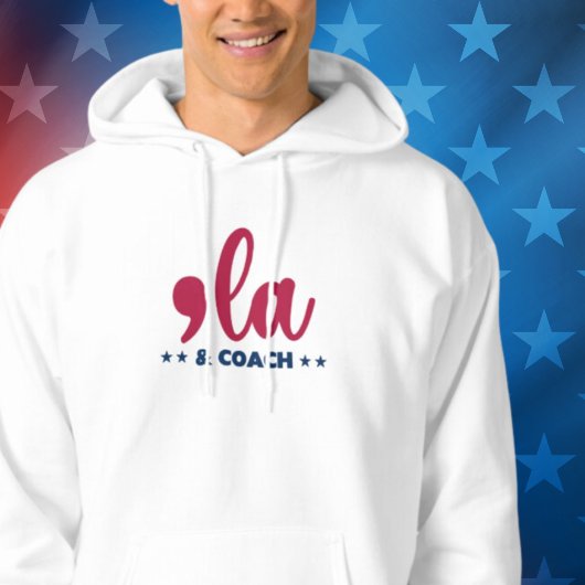 Comma & Coach-Kamala Harris Tim Walz Hoodie